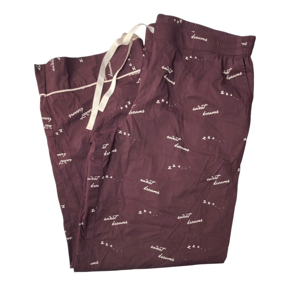 Soma‎ Pajama Pants Large Sweet Dreams Cotton Blend Woven Lounge Pjs